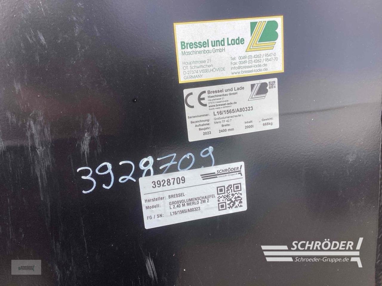 Sonstige Industriemaschinen van het type Bressel & Lade GROßVOLUMENSCHAUFEL L 2,40M | MERLO ZM 2, Gebrauchtmaschine in Lastrup (Foto 6)